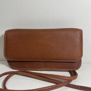 Vintage Coach Sonoma Swing Wallet Brown Pebbled Leather Crossbody Purse 4965
